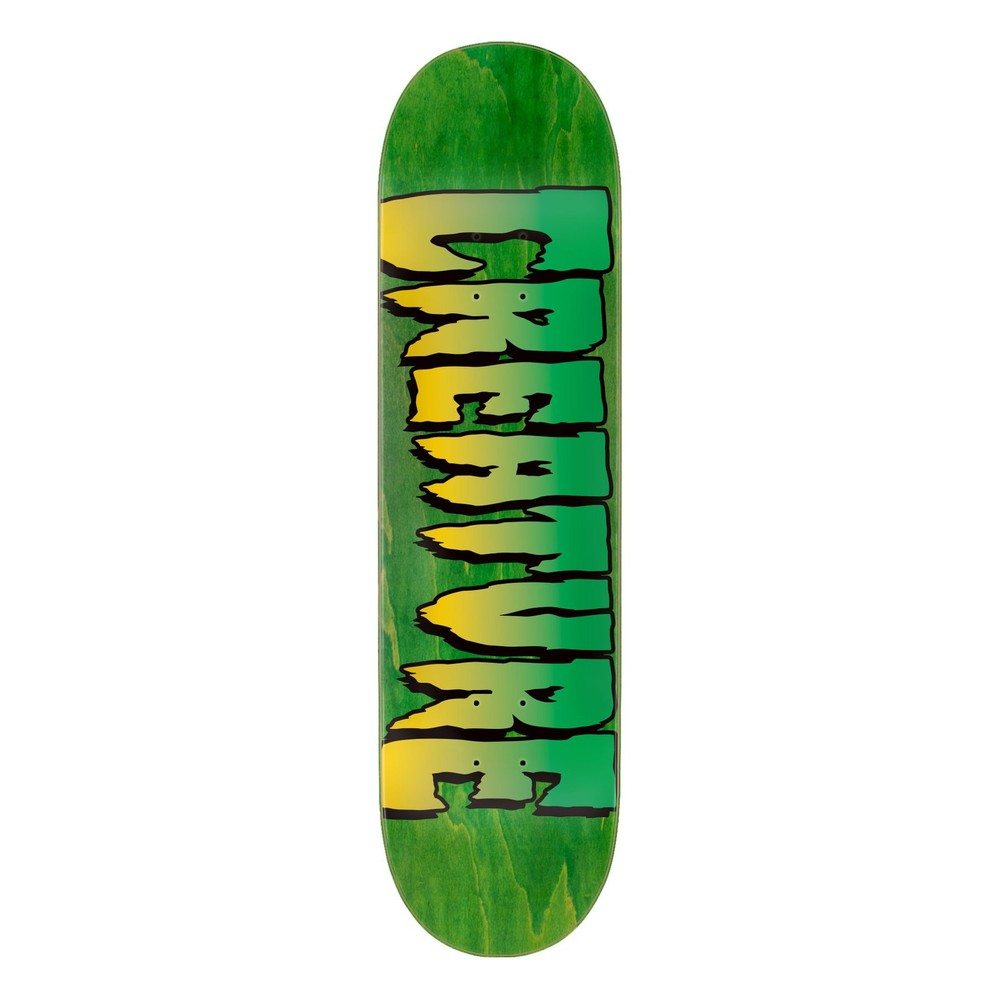 Creature Skateboard Assembly Logo Green 7.25" x 29.9" Complete