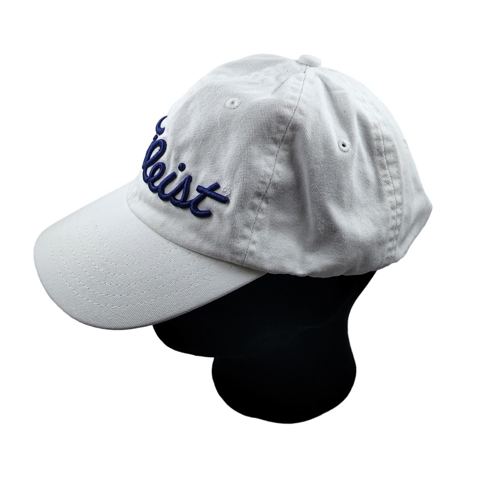 Titleist White Blue Green Logos Lutz Golf Hat Cap Adjustable