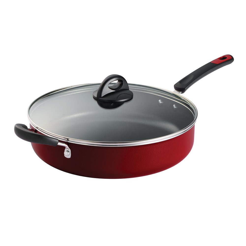 FRYING SAUTE SAUCE PANS Aluminum Nonstick Red Multiple Sizes