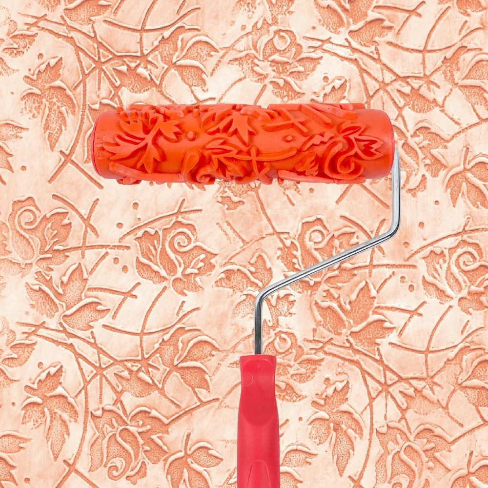 Hanroy 7'' Patterned Paint Roller for Wall Decoration Classic Brick Embossing Te