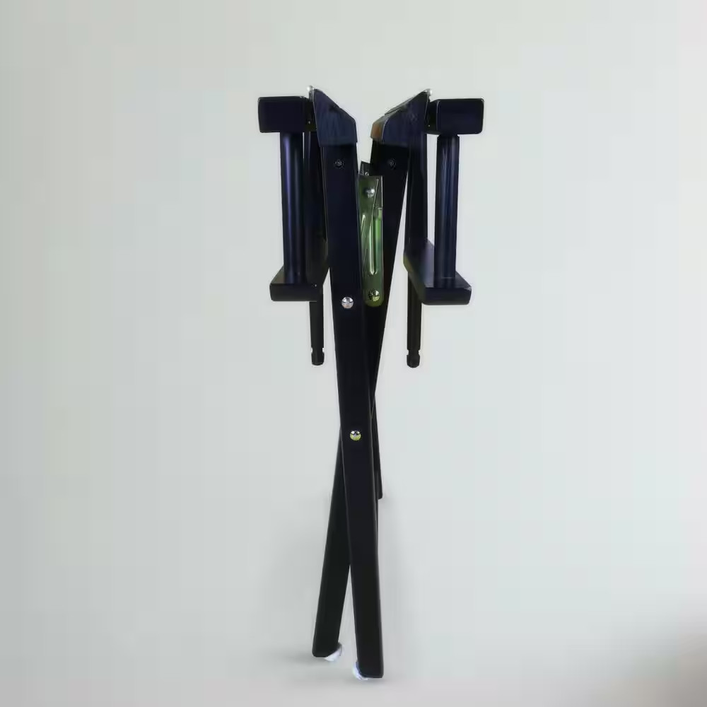 18 In. Director'S Chair Black Solid Wood Frame