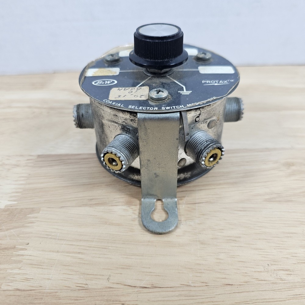 B&W “Protax” Coaxial Selector Switch Model 376 Untested