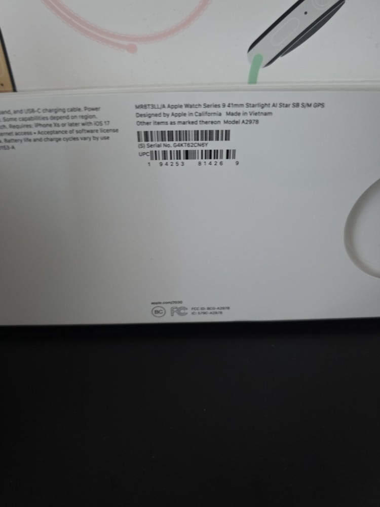 Apple Watch Series 9 41mm GPS A2978 Empty Original Box Only