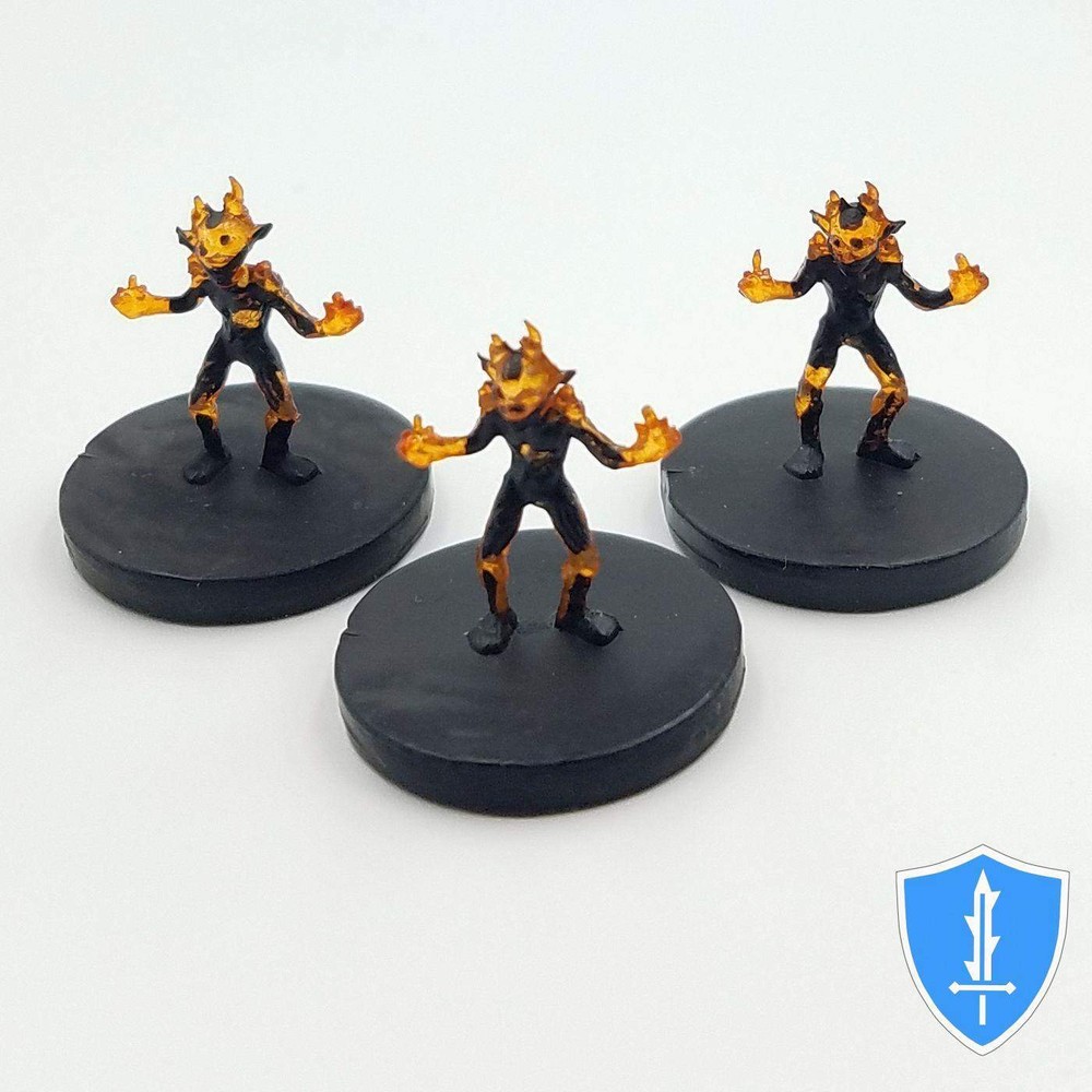 Magmin x3 - Elemental Evil #1 D&D Miniature