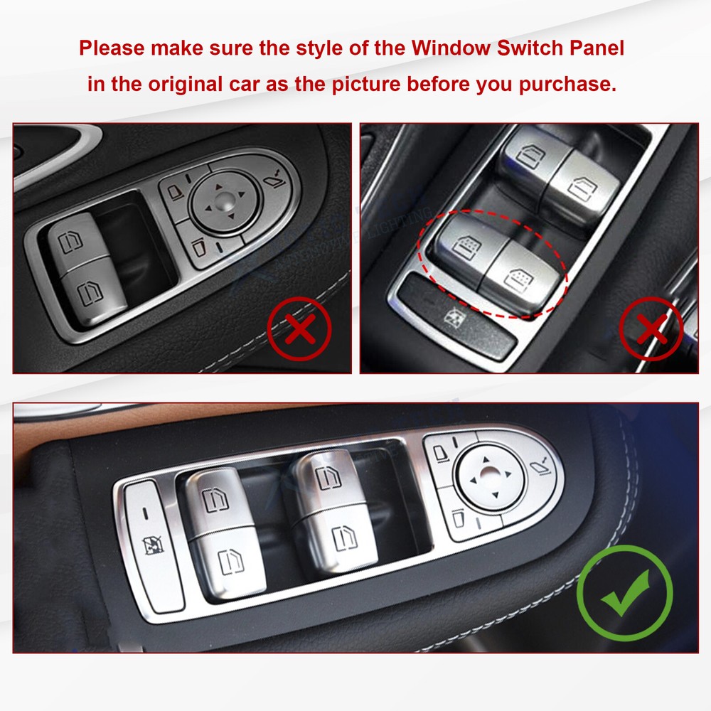 Window Master Switch Power Push Button Replace For Mercedes Benz C S E Class
