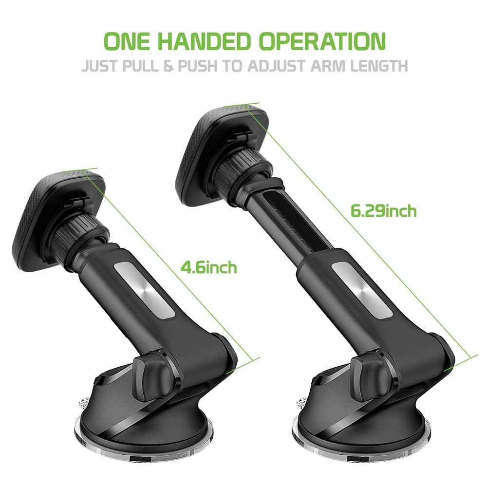 Magnetic Car Dashboard/Windshield Phone Mount - iPhone 13 Pro Max Mini 12 11 SE