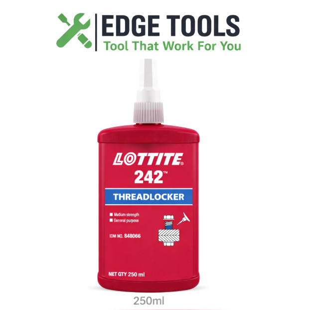 Henkal Loktite 242 (250ml) Threadlocker Medium Strength EDGE TOOLS USA