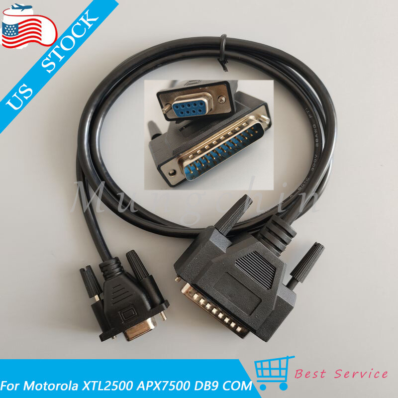 NEW For High Power Models For Motorola XTL2500 APX7500 DB9 COM Programming Cable