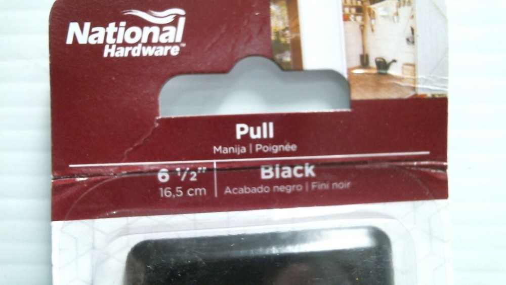 National Hardware 6-1/2" Pull, Black (N116-699) FS