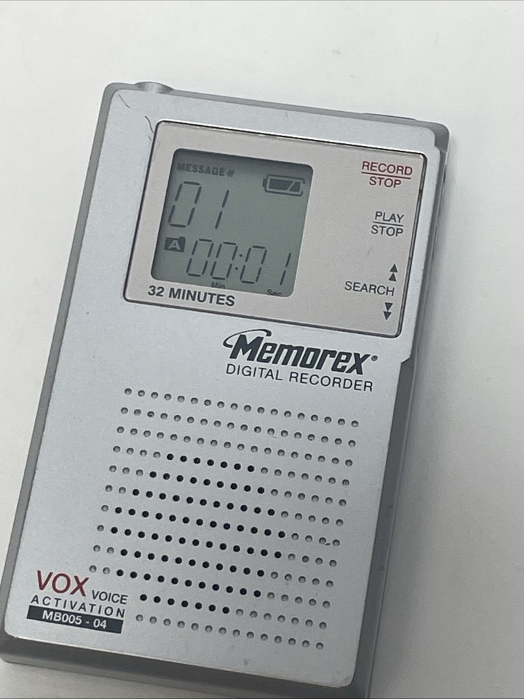 Memorex MB005-04 Handheld Digital Voice Recorder Pre Owned