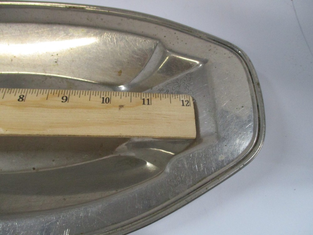 Small Silverplate Bowl and Metal Tray