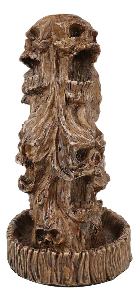 Morphing Screaming Underworld Skulls In Willow Tree Backflow Incense Cone Burner