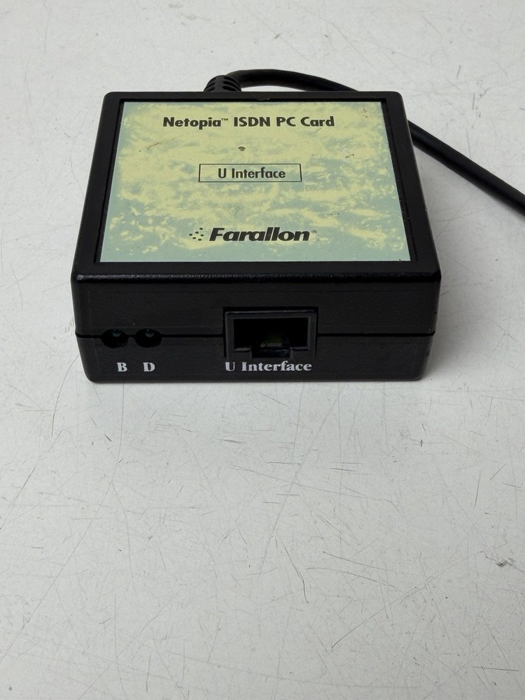 Netopia ISDN PC Card U Interface Farallon Connector