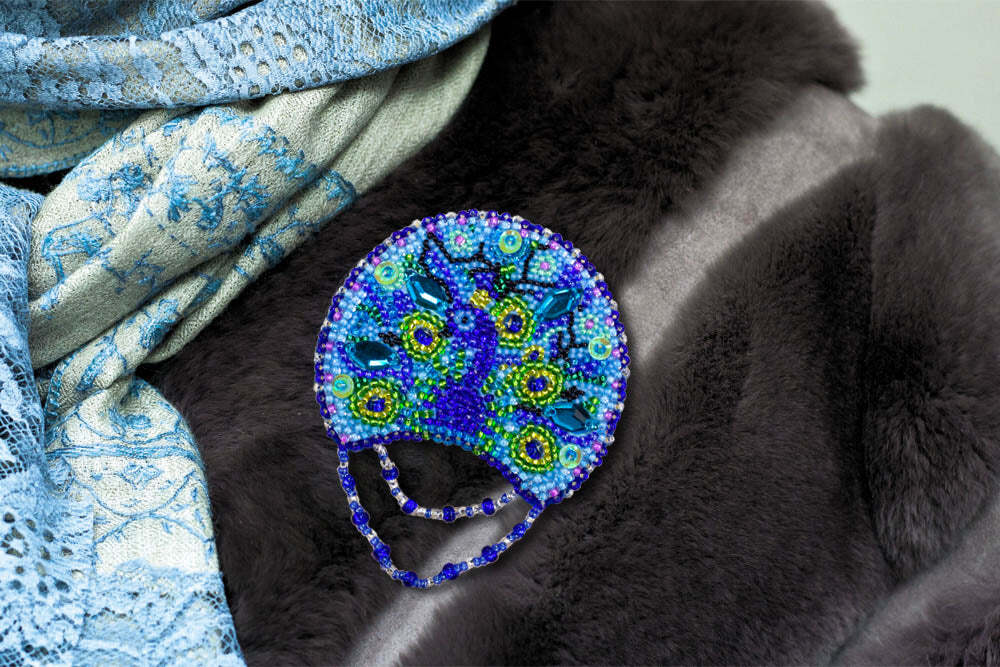 Abris Art Beading Decoration - Peacock AD-006