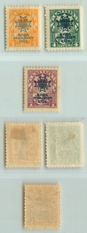 Latvia 🇱🇻 1923 SC B21-B23 mint . rt2551