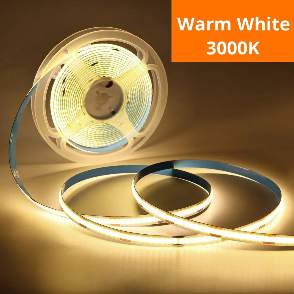 LED Light Strip 5V COB Diode Touch Sensor Cold White Warm White 1-78.74 in