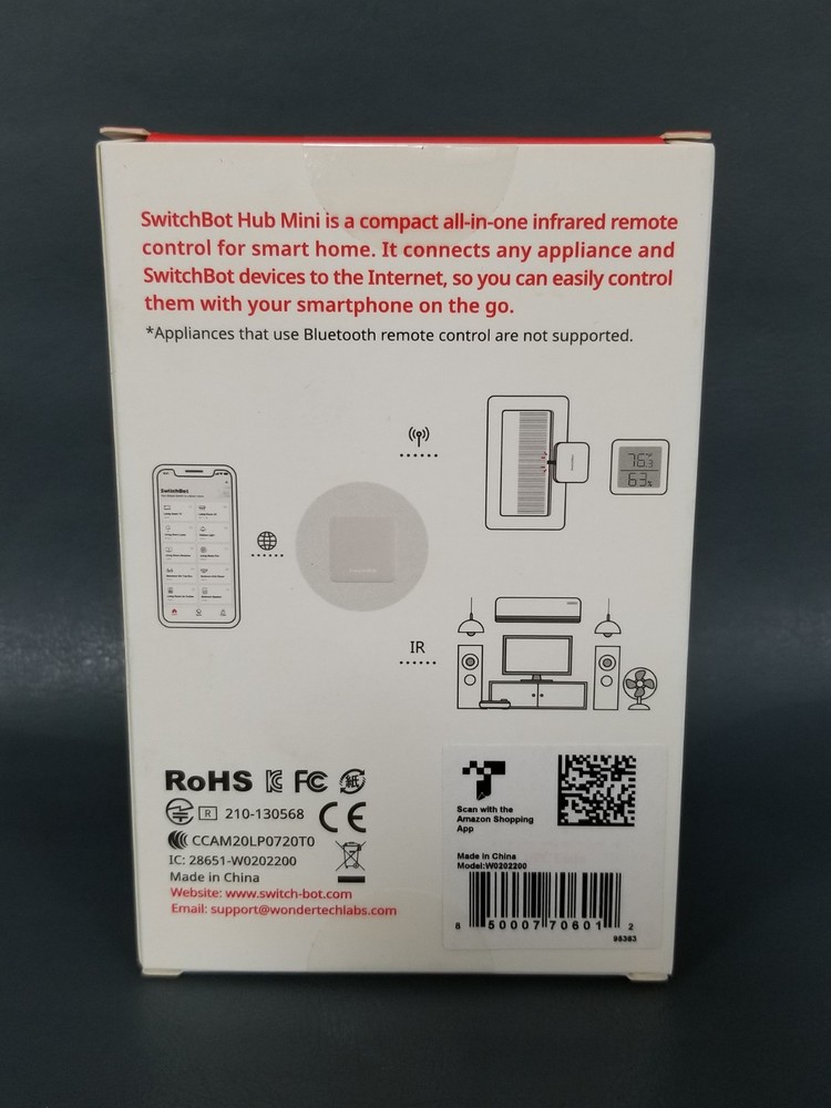 SEALED New Switch Bot Hub Mini Smart Remote Control For Smart Home