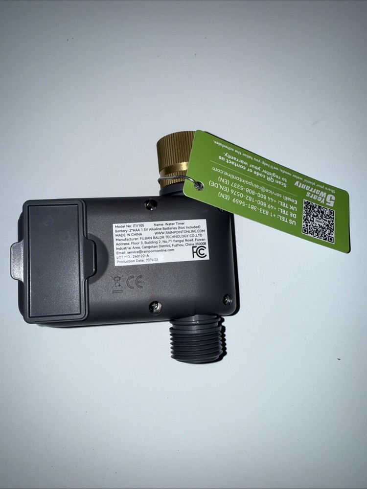 RAINPOINT Sprinkler Timer with Brass Swivel, Programmable Water Timer for Gar...