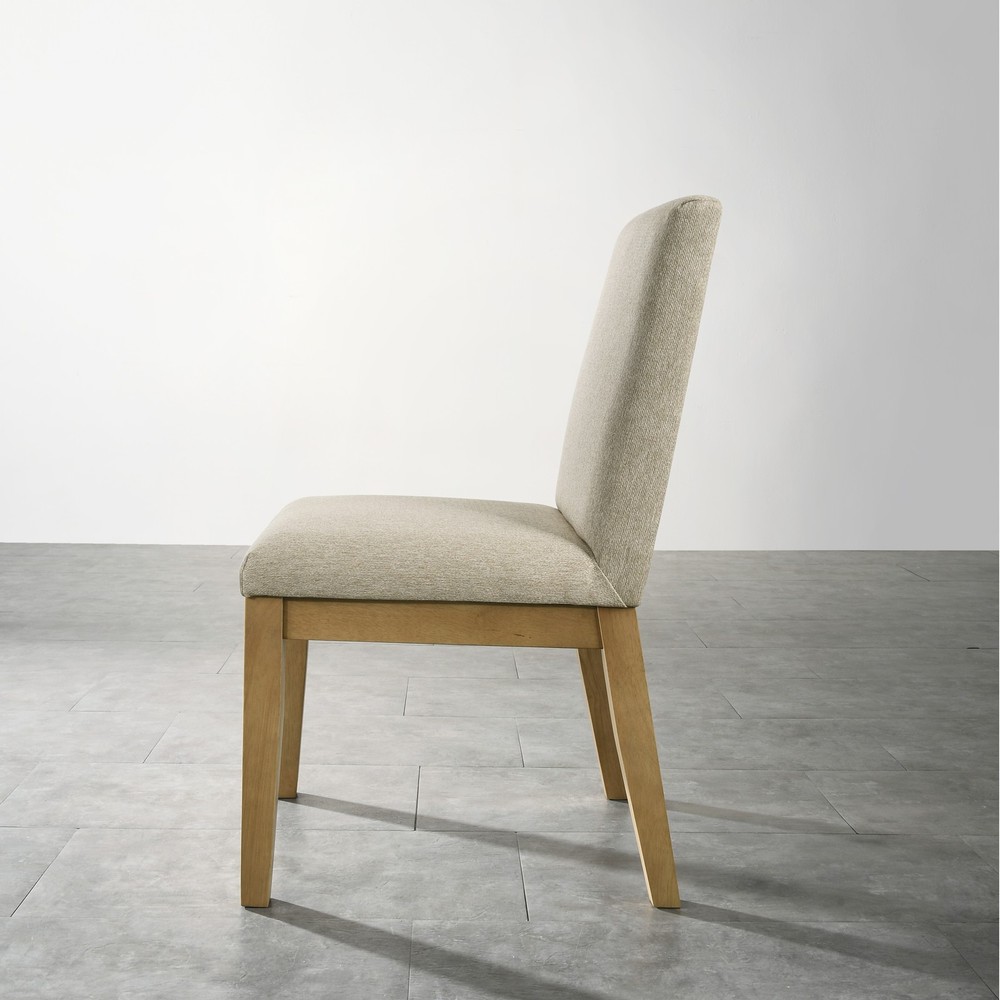 Set of 2 Contemporary Solid Wood Dining Chairs, Modern Kitchen Side Chairs