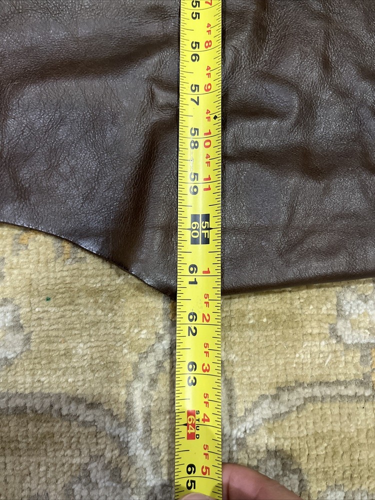 Leather Hide Upholstery Chocolate Brown Large Piece