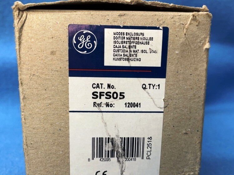 GENERAL ELECTRIC ENCLOSURE SURFACE CAT NO: SFS05