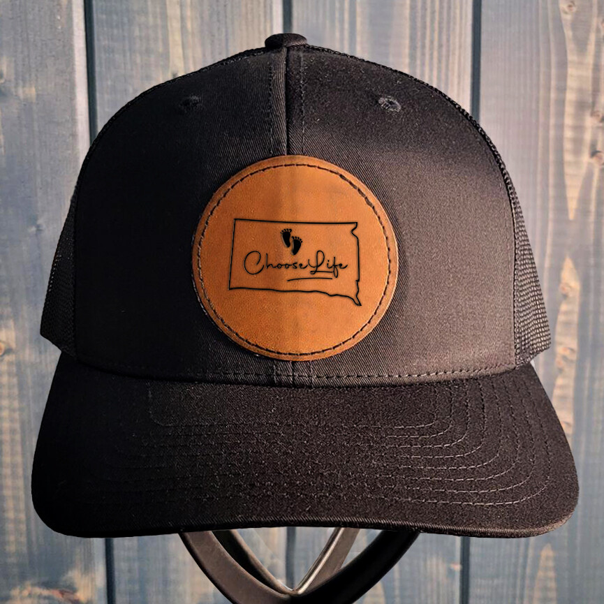 North Dakota Leather Patch Hat Pro-Life Hat