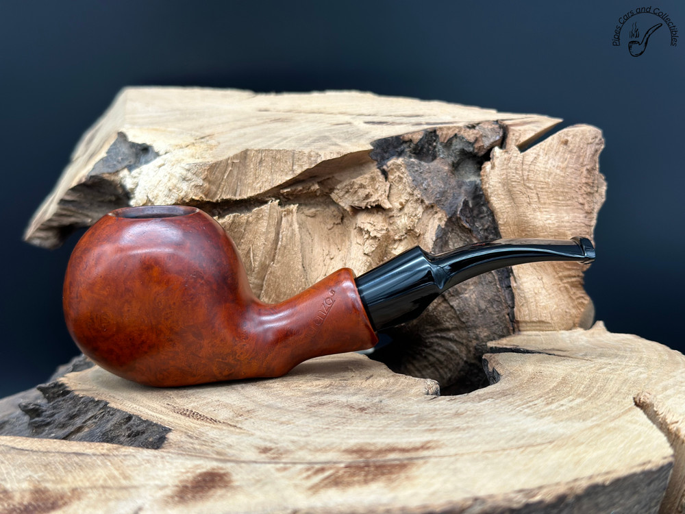 Lorenzo Studioso 7229 Smooth Bent Tomato Smoking Pipe