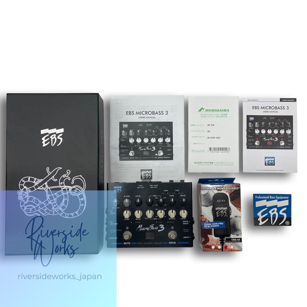 EBS Micro Bass 3 Preamp Excellent Condition Tested