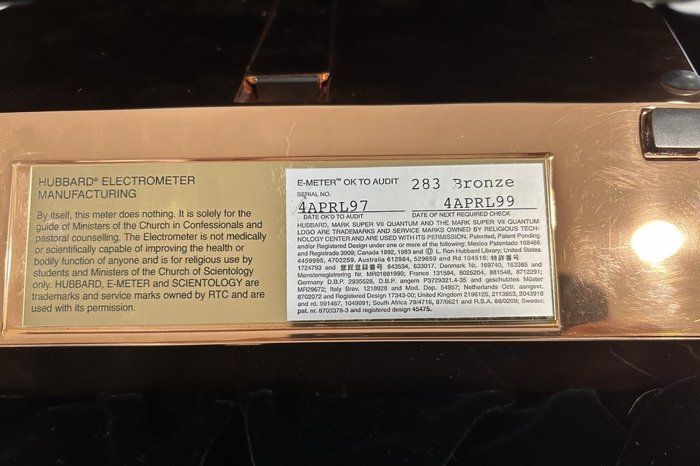 Rare “Bronze” E-Meter Mark VII №283 Scientology Hubbard Professional