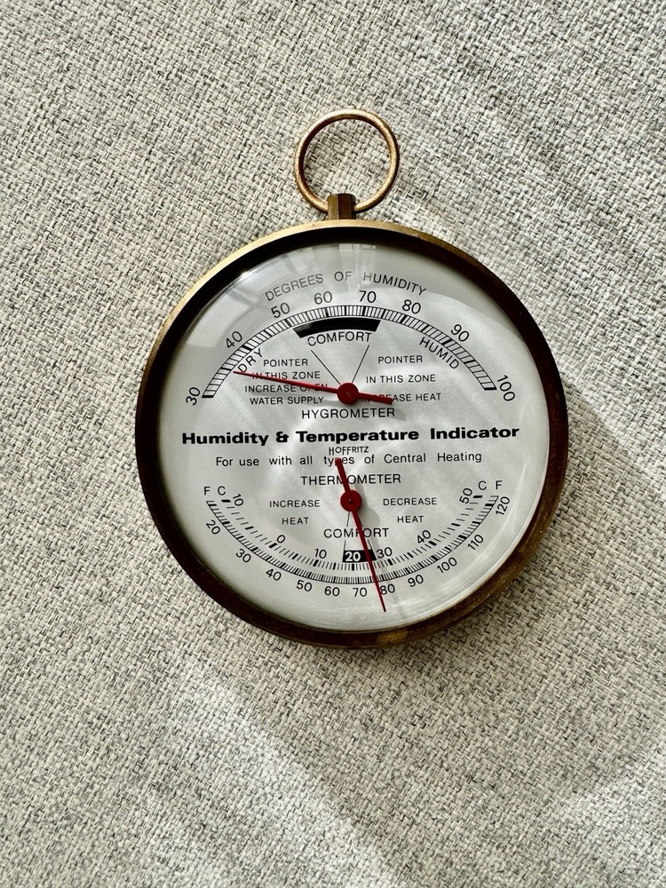Hoffritz humidity and temperature indicator made in England