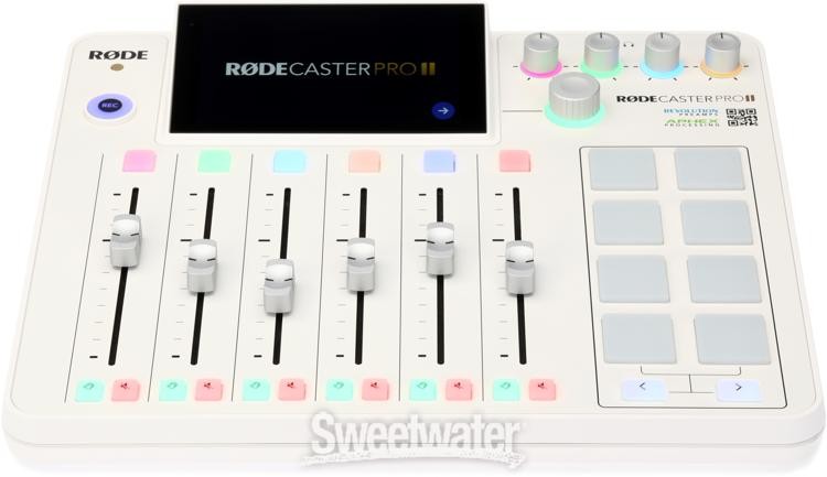 Rode RODECaster Pro II Podcast Production Console - White