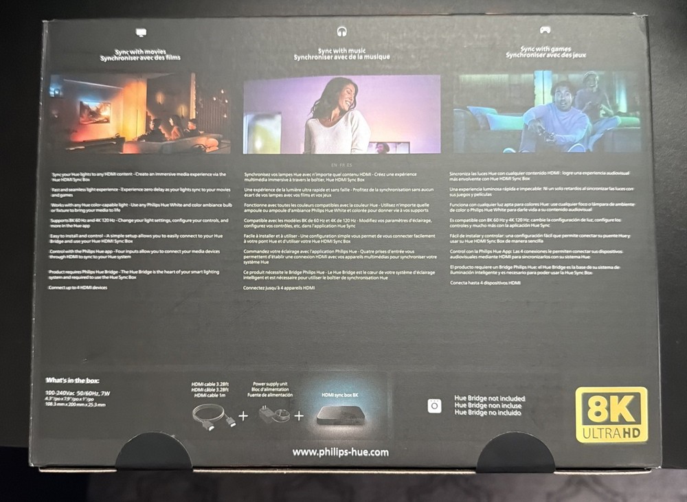 Philips Hue Play HDMI Sync Box 8K