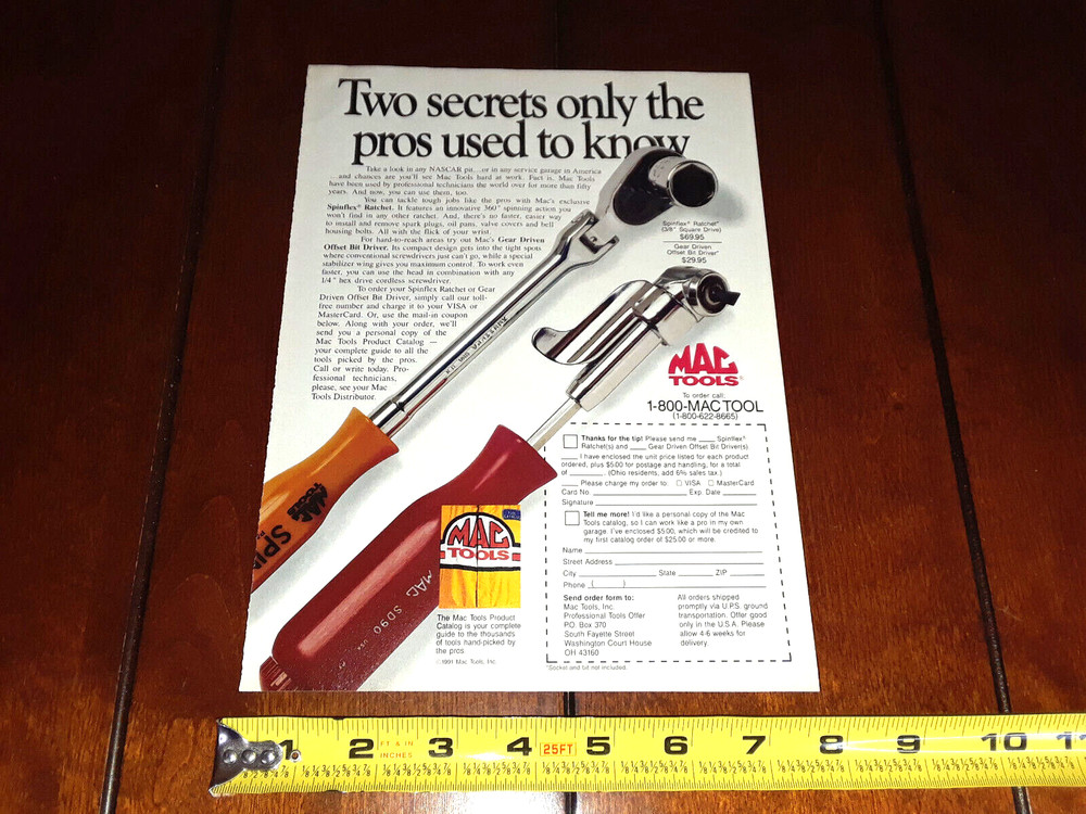 MAC TOOLS ORIGINAL 1991 AD
