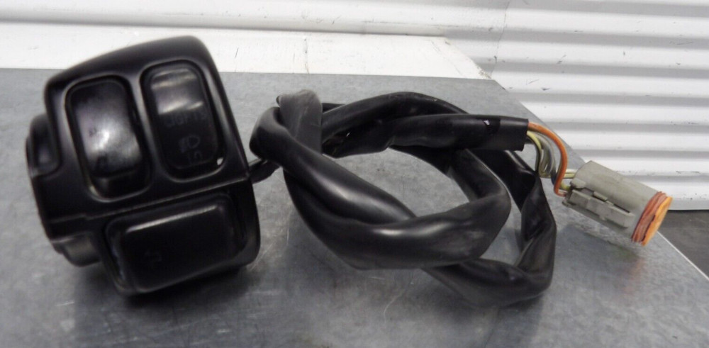 04 Harley-Davidson Softail FXST left handlebar control horn turn beam switch
