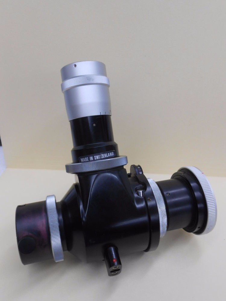 WILD HEERBRUGG MICROSCOPE CAMERA ADAPTER ASSEMBLY WITH SHUTTER