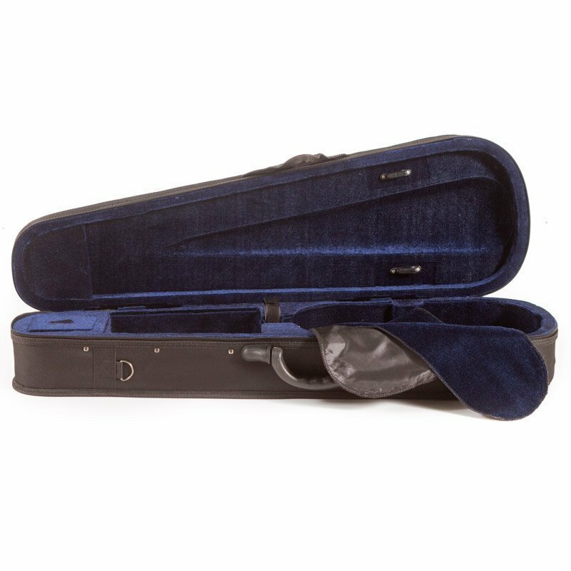 Violin Case 1/4 size light foam, holds two bows, BLACK