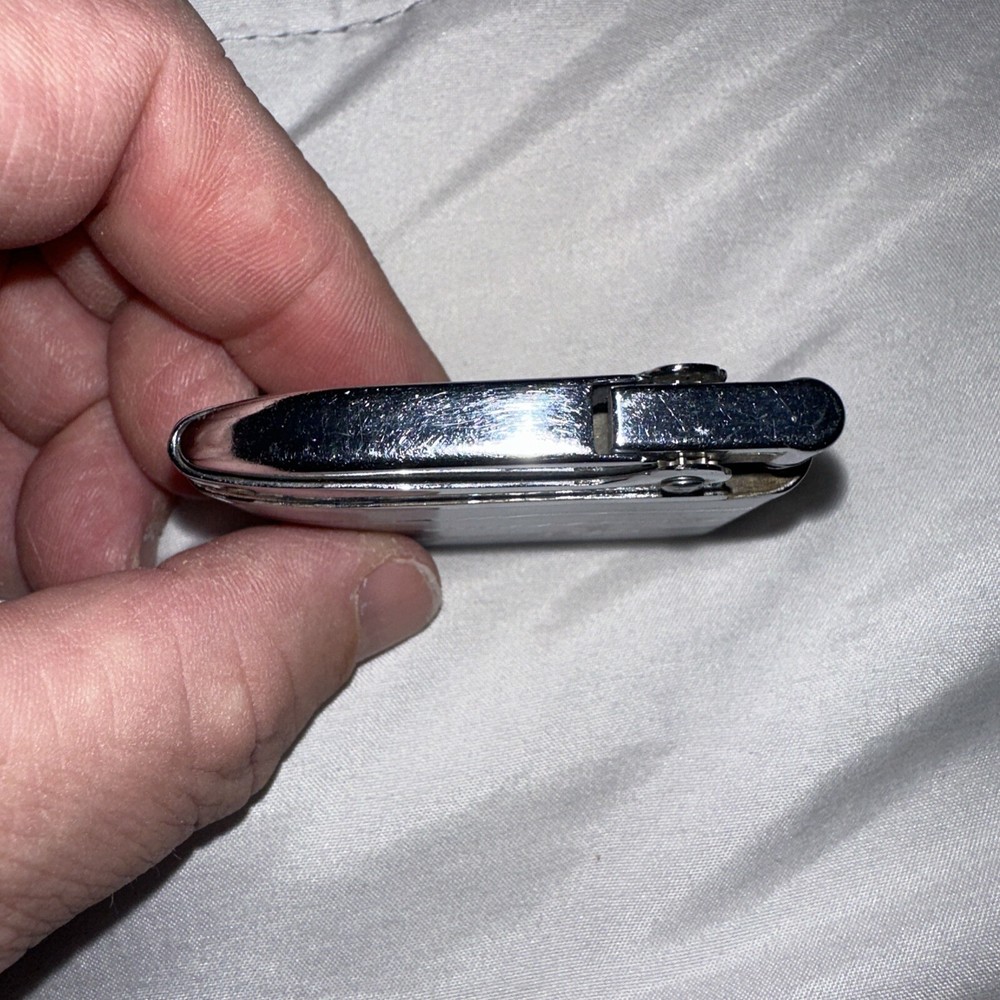 Vintage Ronson Adonis Lighter Silver Renei Engraved