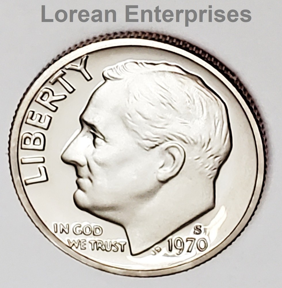 1970 S Roosevelt Dime CLAD ✼ PROOF✼