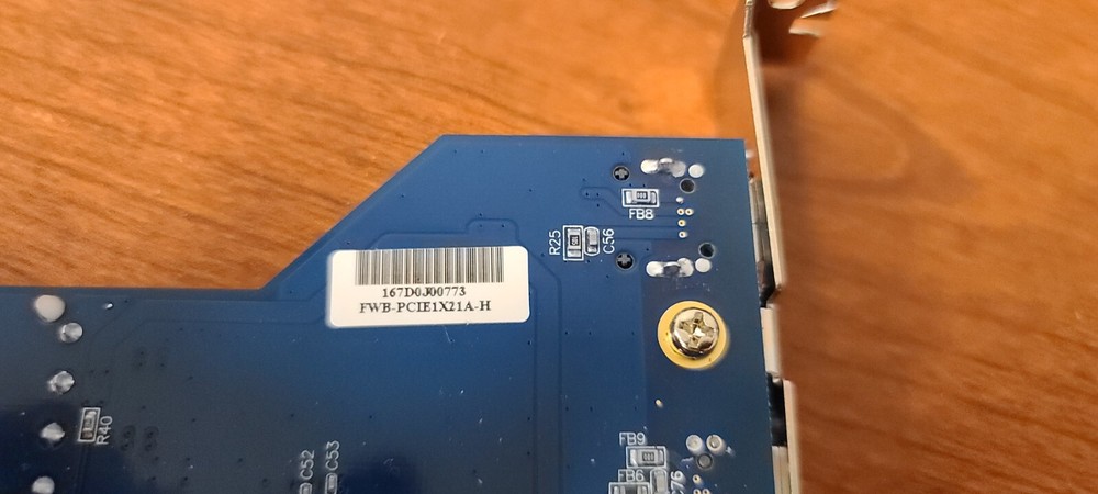 FWB-PCIE1X21A 3 Port Firewire Card