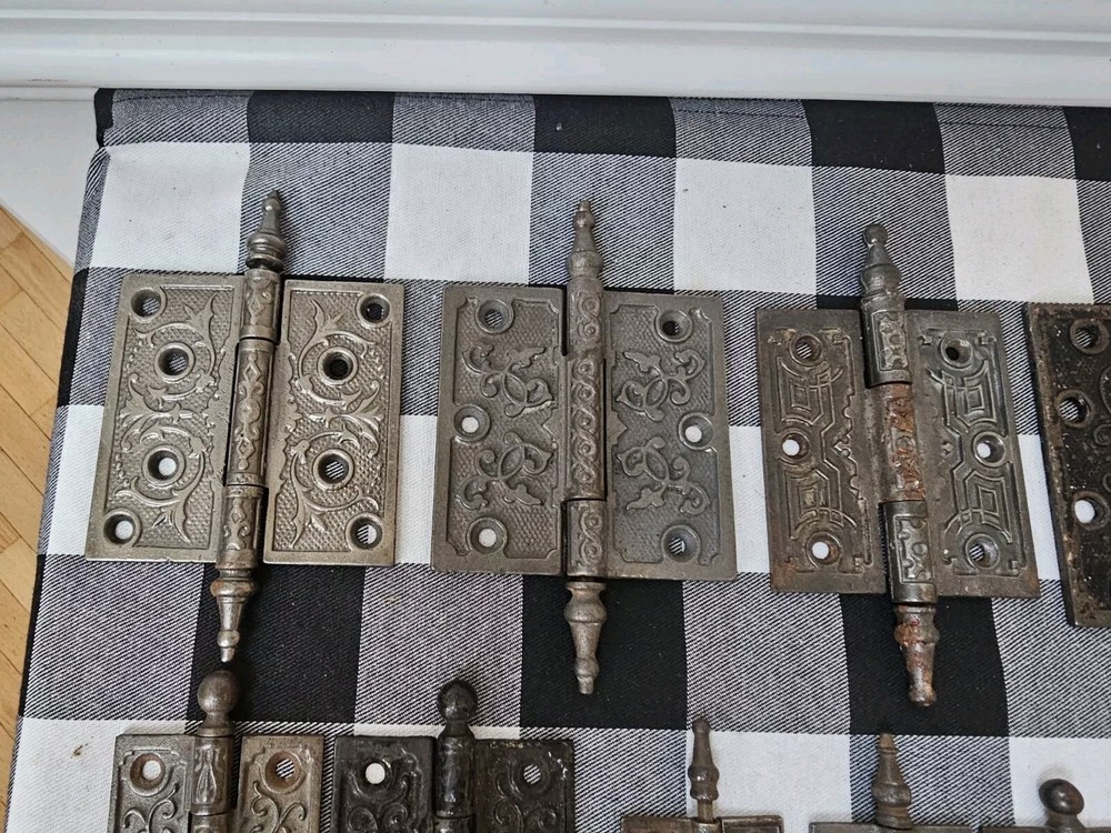 14 Vintage Door Hinges Victorian Not Matching
