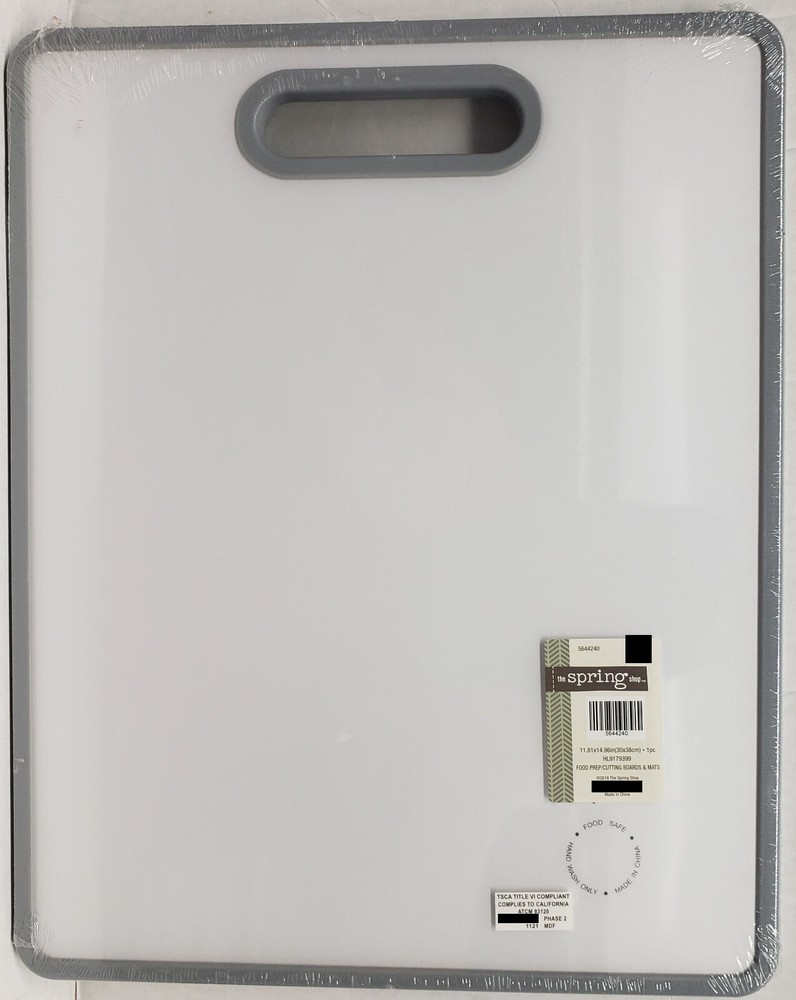 Kitchen Plastic Cutting Board (12"x15") KITCHEN ITEMS,KITCHENWARE, grey frame,HL