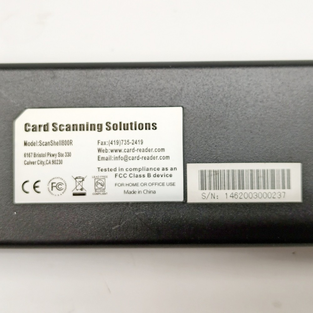 ScanShell 800R ID Scanner - Card Scanning Solutions