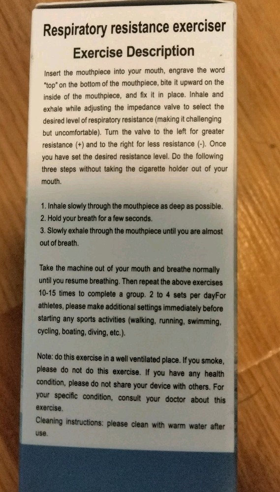 New Dual Head Breathing Training Device