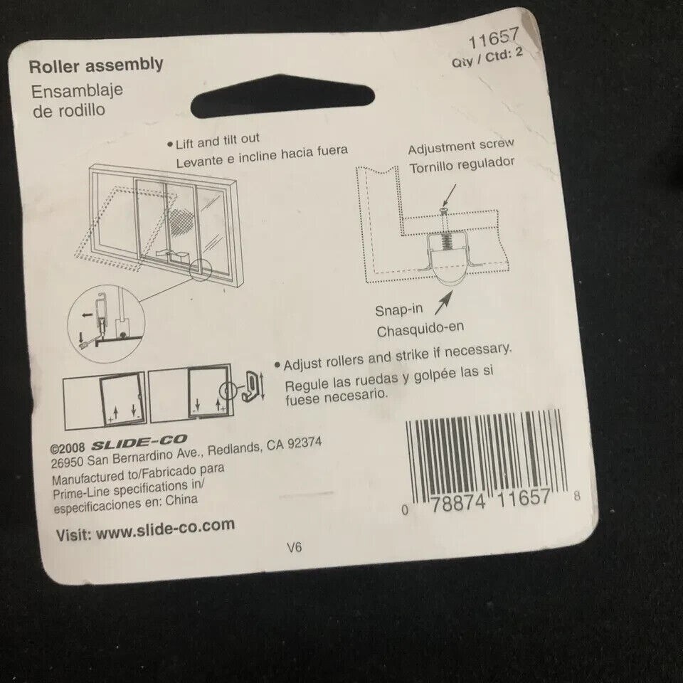 screen door hardware Adjustable Roller Assembly No 11657, Slide-Co Slide-Co