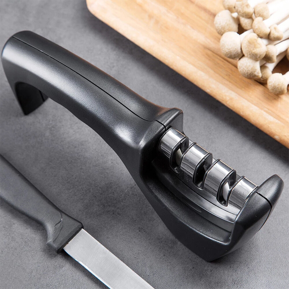 Knife Sharpener Professional Ceramic Tungsten Kitchen Sharpening System 3 Stage