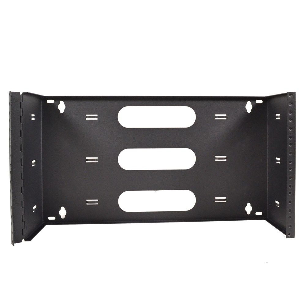 19" Six Space 6U Steel Wall Mount Hinged Swing Out Patch Panel Bracket 6" Deep