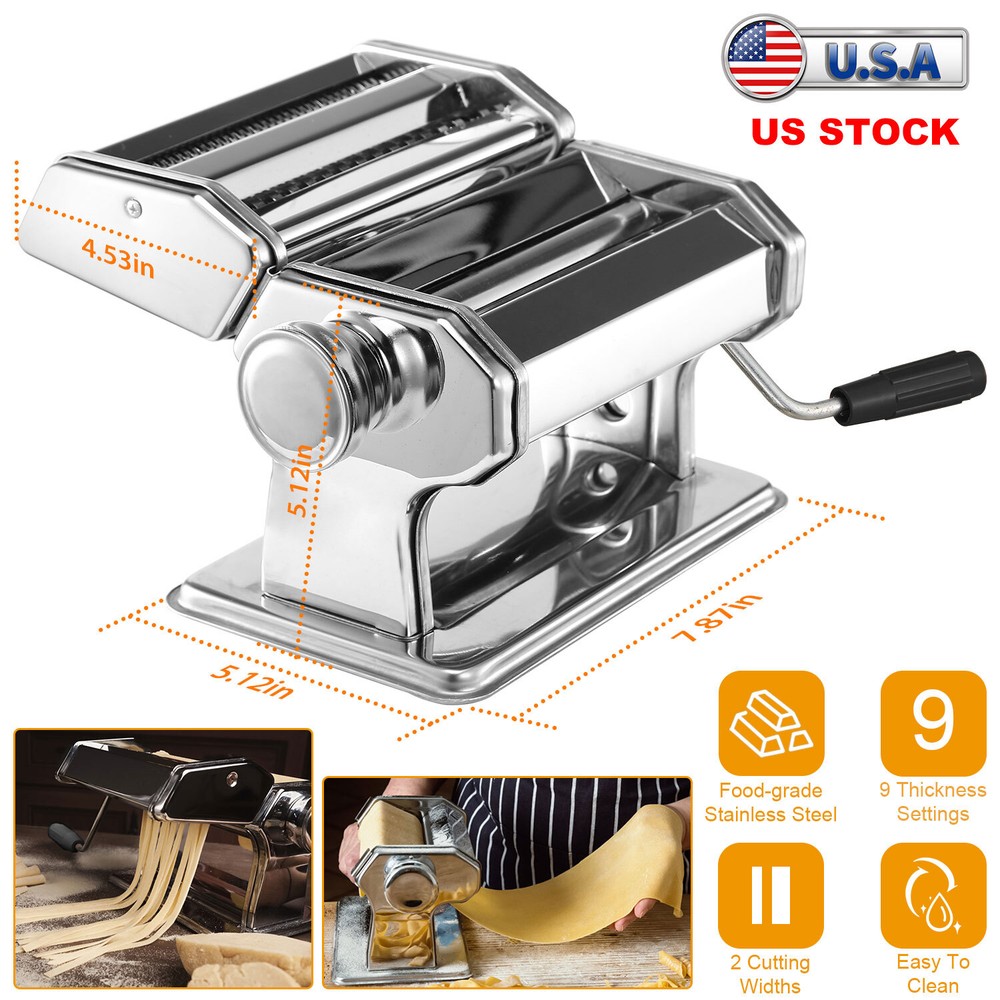 Pasta Maker Machine Adjustable Thickness Noodles Maker for Pasta, Spaghetti