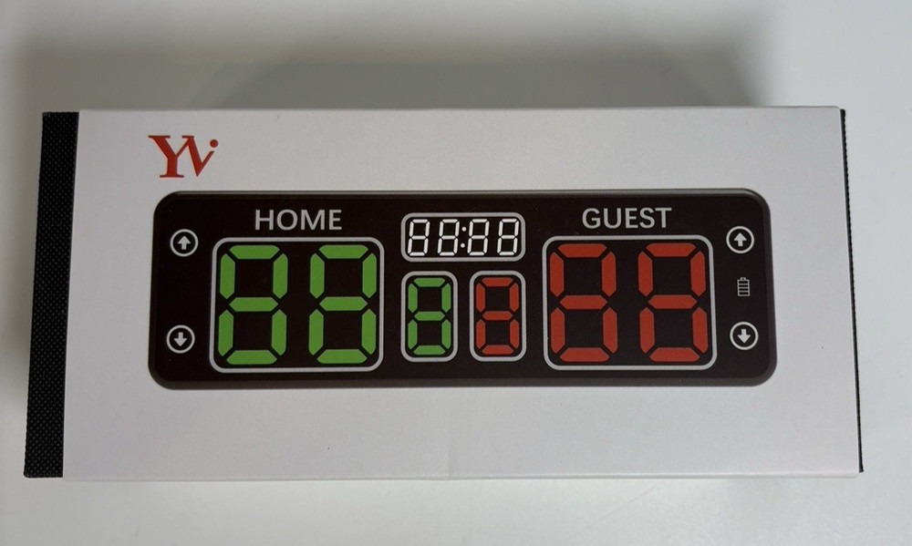 YZ Upgraded Digital Scoreboard with Timer, Mini Magnetic Electronic pink