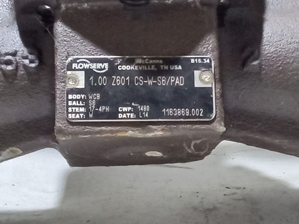 Flowserve 1.00 Z601 CS-W-S6/PAD (N3B)