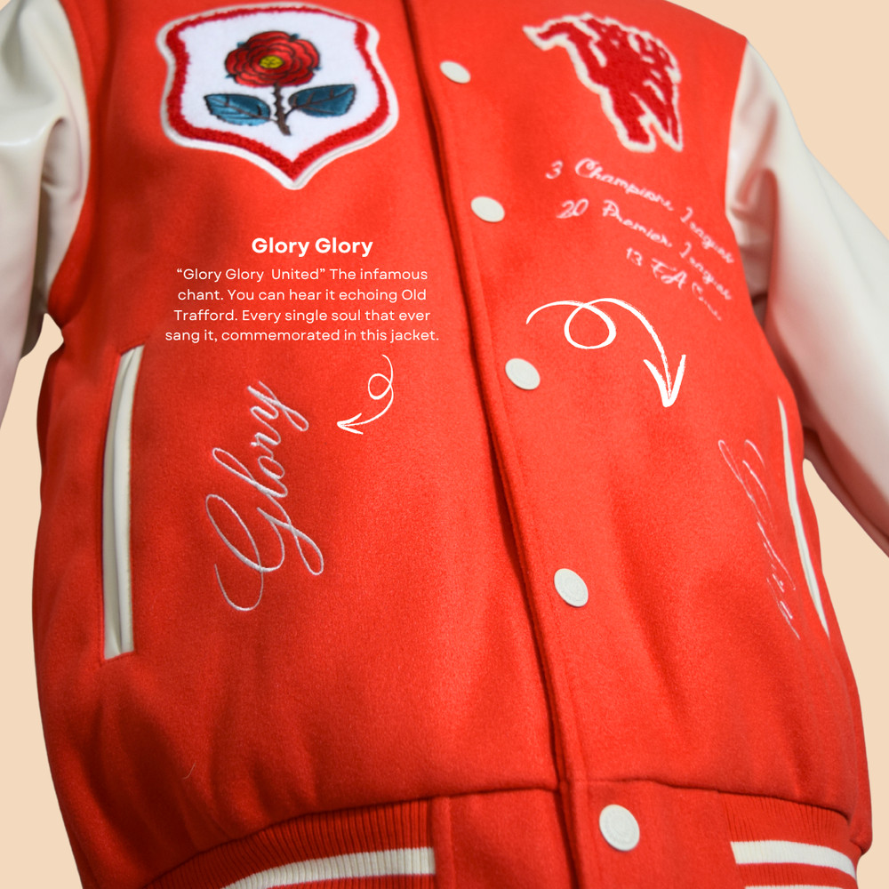 CUSTOM RED DEVIL VARSITY JACKET SIZE M - THE LETTERMAN COLLECTION